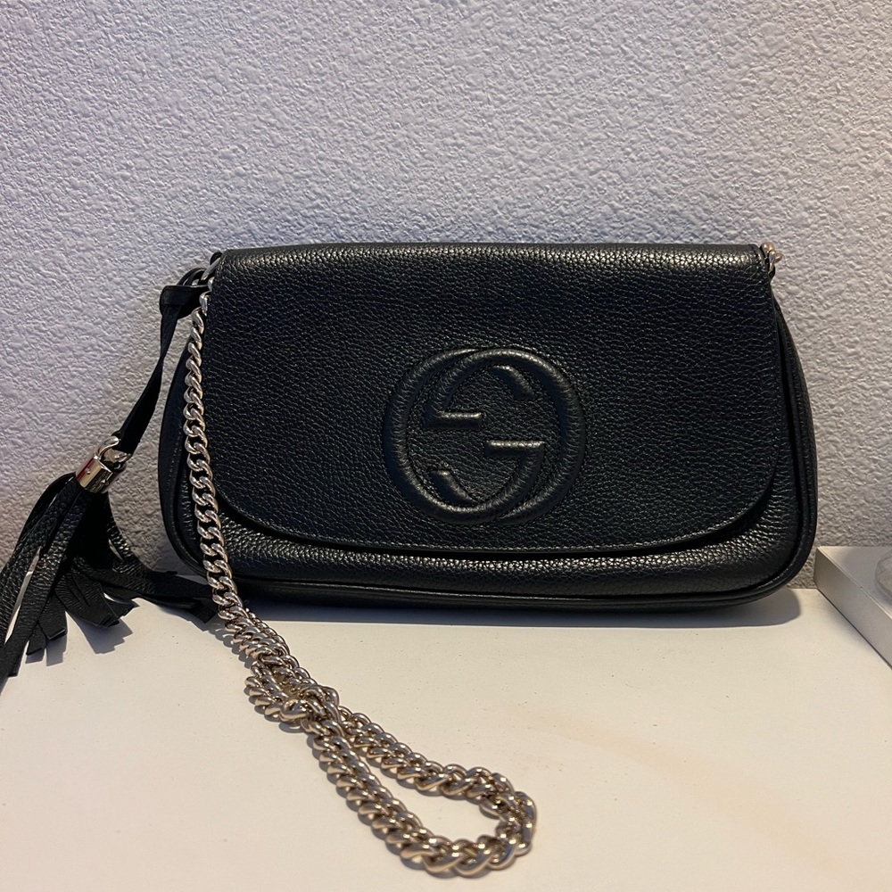 Gucci Soho Disco GG Tassel Chain Crossbody Bag